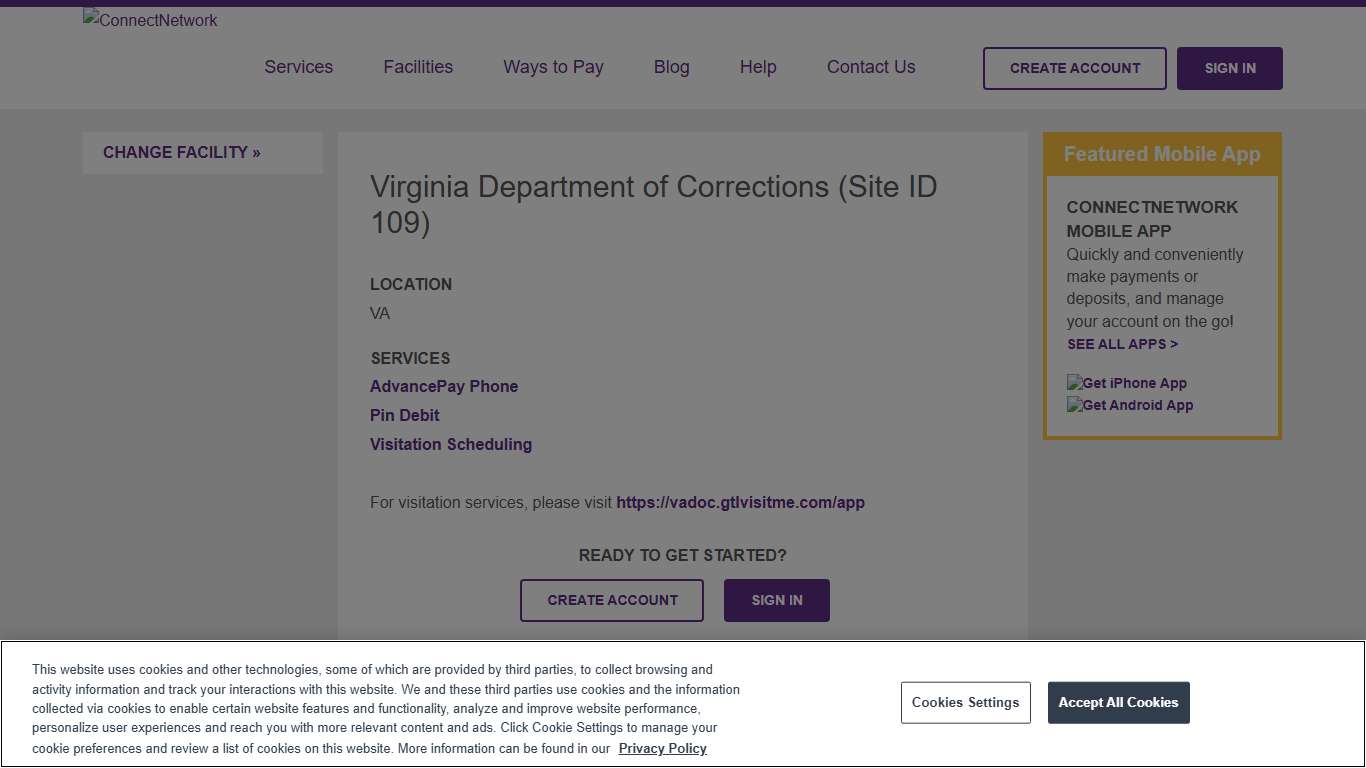 Virginia Department of Corrections | ConnectNetwork